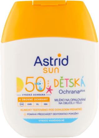 Kids mléko na opalování SPF50 Astrid