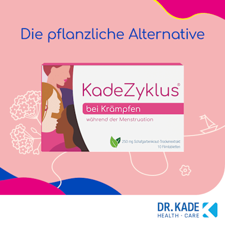 KadeZyklus bei Krämpfen bei Krämpfen während der  Menstruation 250mg Filmtabletten KadeZyklus