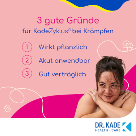 KadeZyklus bei Krämpfen bei Krämpfen während der  Menstruation 250mg Filmtabletten KadeZyklus