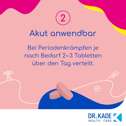 KadeZyklus bei Krämpfen bei Krämpfen während der  Menstruation 250mg Filmtabletten KadeZyklus