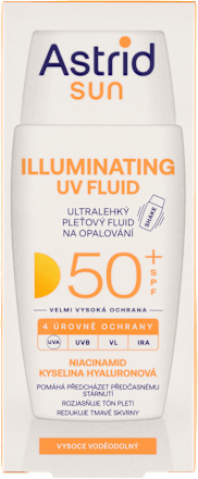 sun pleťový fluid na opalování SPF 50+ Astrid