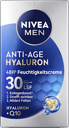 Anti Age Feuchtigkeitscreme Hyaluron LSF 30 NIVEA MEN