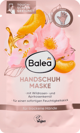 Handmaske Wildrose & Aprikose (1 Paar) Balea