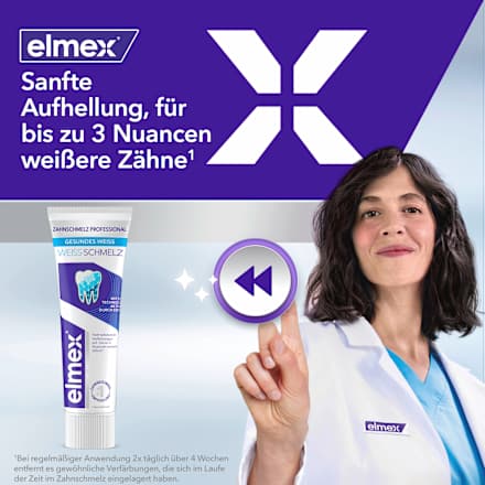 Zahnpasta Zahnschmelz Professional Weiss-Schmelz elmex