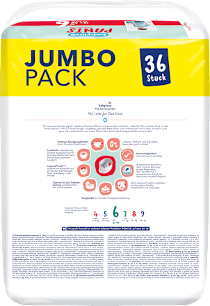 Premium hlačne plenice, velikost 6 (XL), 15kg+, Jumbo Pack babylove