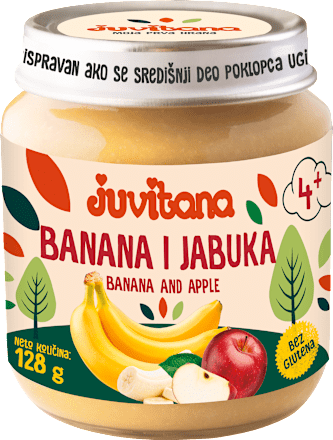 Dečija kašica - banana i jabuka, od 4. meseca juvitana