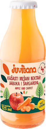 Dečiji kašasti mešani nektar - jabuka i šargarepa, od 4. meseca juvitana