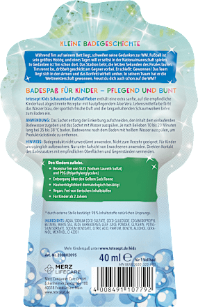 Schaumbad Fußballfieber tetesept: KIDS