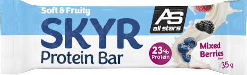Proteinriegel 23% Skyr Protein, Mixed Berries all stars