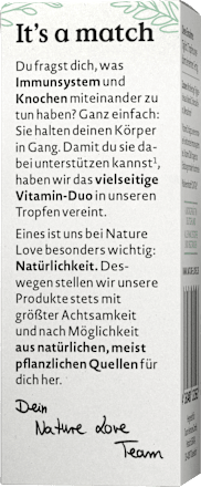 Vitamin D3 1000 I.E. + K2 Tropfen Nature Love