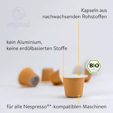 Kaffeekapseln Lungo earlybird coffee