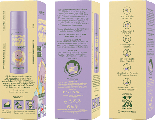 Feuchttuchschaum Super Nice Foam nevernot