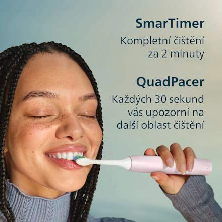 sonický elektrický zubní kartáček 2100 HX4021/03, růžový Philips Sonicare