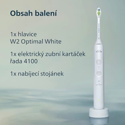 sonický elektrický zubní kartáček 4100 HX4041/41, bílý Philips Sonicare