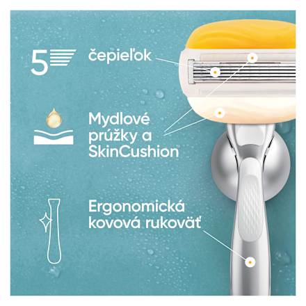 Dámsky holiaci strojček Pro ComfortGlide Coconut + 3 NH a držiak Gillette Venus