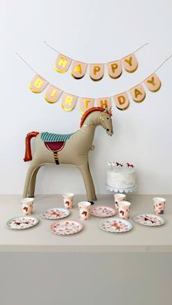 Party-Dekorationsset, Pferd Mix 17tlg PartyDeco