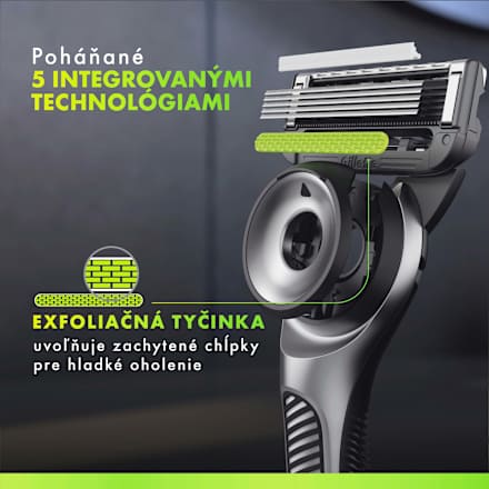 Pánsky holiaci strojček Labs + 1 NH a držiak Gillette