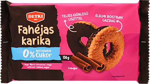 Fahéjas karika, hozzáadott cukor nélkül Detki