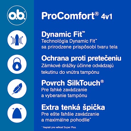 Tampóny ProComfort Super o.b.