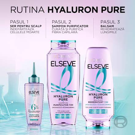 Hyaluron Pure șampon purificator L'ORÉAL PARiS ELSEVE