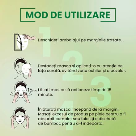 Mască șervețel pentru purificarea porilor cu ser concentrat și exozomi Elmiplant