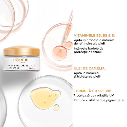 Age specialist cremă de zi 65+ L'ORÉAL PARiS