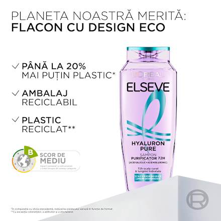 Șampon hyaluron pure L'ORÉAL PARiS ELSEVE