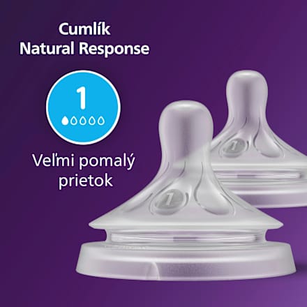 Cumeľ na fľašu Natural Response 1 PHILIPS AVENT