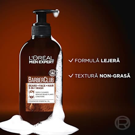 Gel de curățare 3-în-1 pentru bărbați L'ORÉAL PARiS MEN EXPERT