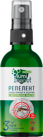 Репелент с натурални масла срещу комари и кърлежи, 1+г lumi Insect