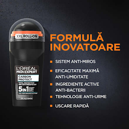 Deodorant roll-on CARBON PROTECT L'ORÉAL PARiS MEN EXPERT