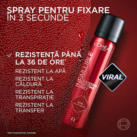 Spray pentru fixarea machiajului Infaillible 3 second Jumbo L'ORÉAL PARiS