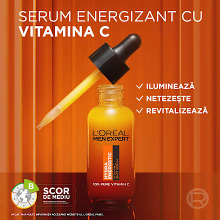 Serum cu efect de luminozitate pentru bărbați L'ORÉAL PARiS MEN EXPERT