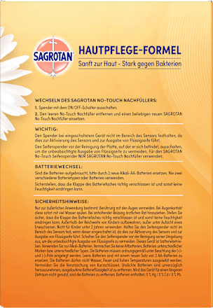 Flüssigseife No-Touch Nachfüller Aloe Vera Sagrotan