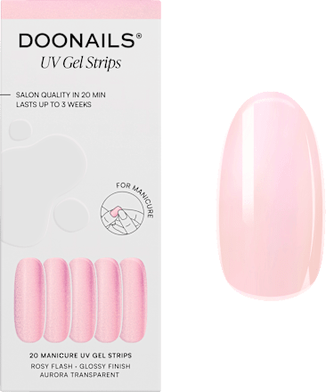 UV Gel Nagelfolien, Gel Strips Rosy Flash Doonails