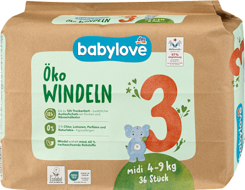 Pelene midi veličina 3 (4-9 kg) babylove nature