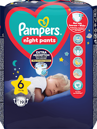 night pants pelene-gaćice vel. 6 (13+ kg) Pampers night pants