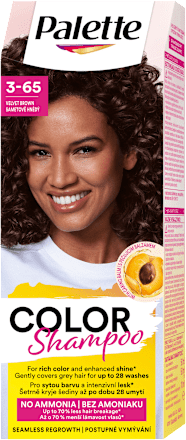 barvicí šampon na vlasy 3-65 Sametově hnědý Palette COLOR Shampoo