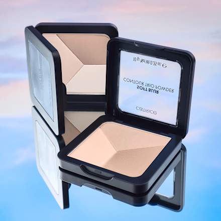 Contour Puder Trio Soft Blur Glass Cloud C020 Neutral Hamrony CATRICE