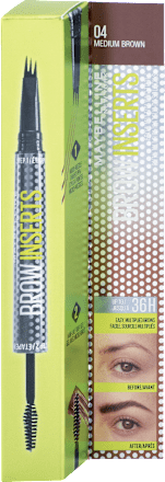 Pero na obočie BROW INSERTS - 4 Medium Brown MAYBELLINE NEW YORK