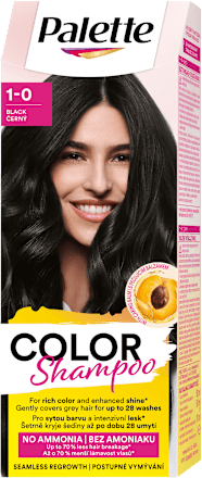 barvicí šampon na vlasy 1-0 Černý  Palette COLOR Shampoo