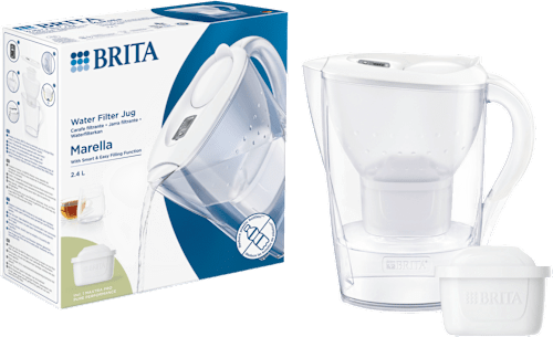 Marella cool white bokal za filtriranje vode, zapremina nefiltrirane vode: 2,4l BRITA