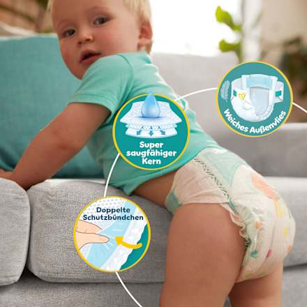 Windeln Gr. 8 XL (17+ kg) Big Pack Pampers baby-dry
