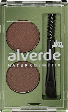 Podwójny puder do brwi 03 Dark alverde NATURKOSMETIK