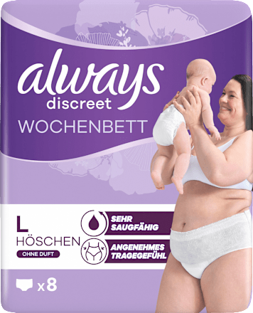 Wochenbett Pants discreet Postpartum, Gr. L always