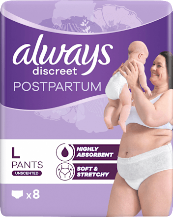 Wochenbett Pants discreet Postpartum, Gr. L always