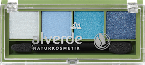 Paletka očných tieňov Quattro 91 Aquatic Blue alverde NATURKOSMETIK