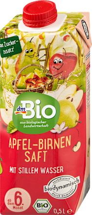 Saft Apfel-Birne mit stillem Wasser, ab dem 6. Monat dmBio