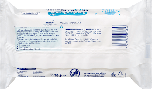 Feuchttücher mit 99 % Wasser (6x80 St) babylove