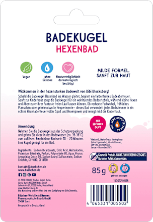 Kinder Badezusatz Badekugel Hexenbad Bibi Blocksberg Bübchen